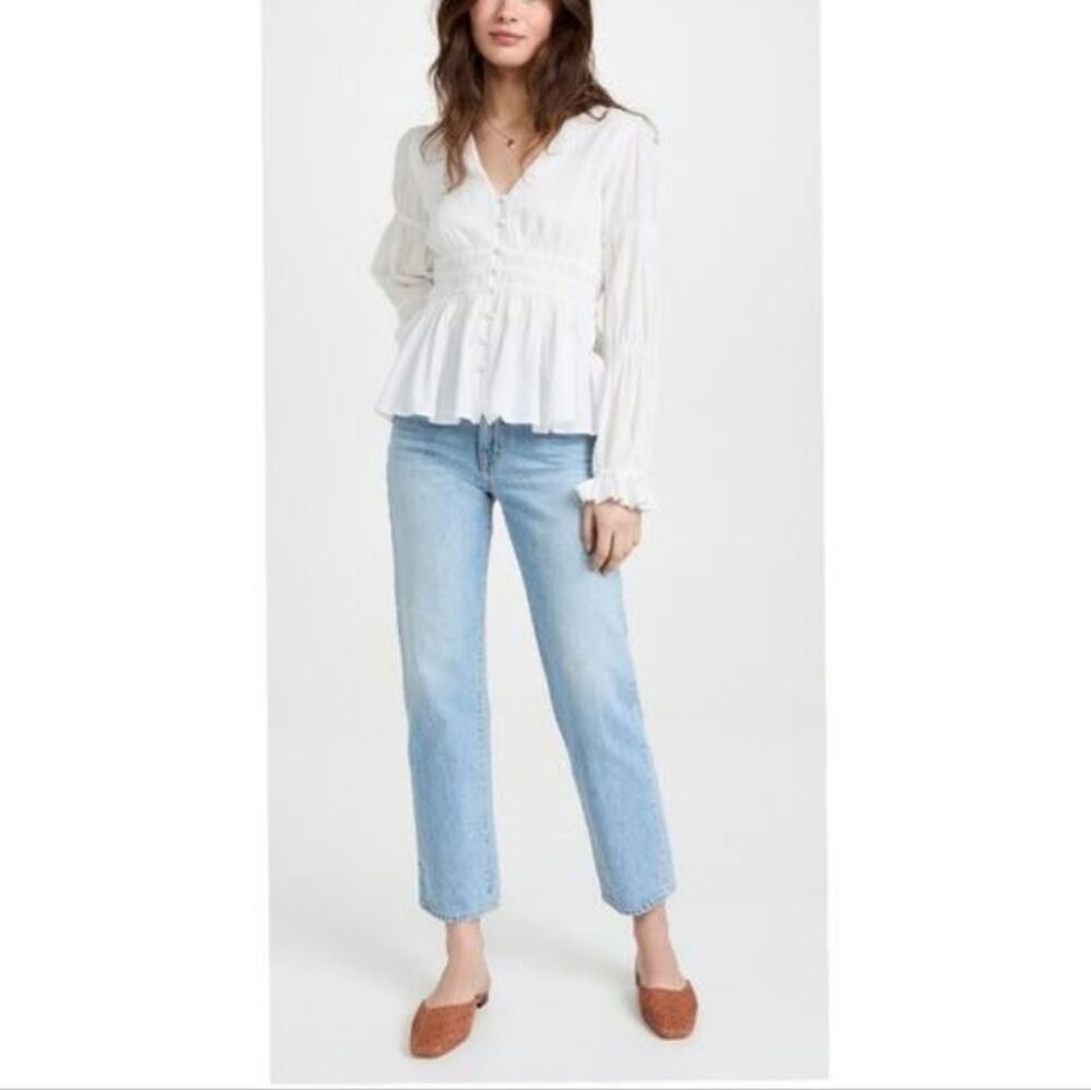 NWT Faherity Colette Top zin White Size S